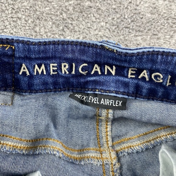 American‎ Eagle Next Level Airflex Jeans Womens 26x28* Slim Straight Distressed - Picture 9 of 16